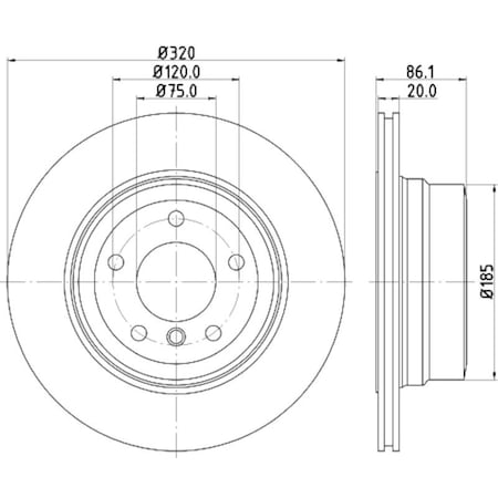 Pagid Brakes Brake Disc High Carbon, 355119202 355119202